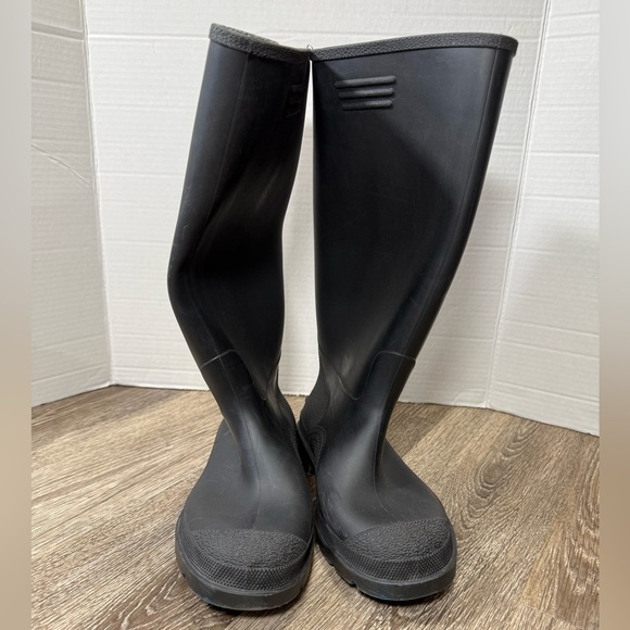Dunlop Pricemaster Black Wellington Boots men's Sz:6US women's 8US - Picture 2 of 5